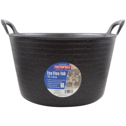 Faithfull FAIECOFLXB15 Eco Flex Tub 15 litre - Recycled Black