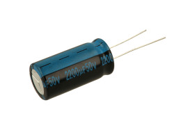 Kondensator; elektrolityczny; 2200uF; 50V; fi 16x32mm; 7,5mm; przewlekany (THT); luzem; Jamicon; RoHS
