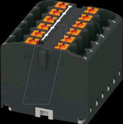 3273430 Distributor block PTFIX, 12x2,5, black