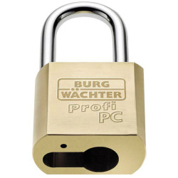 Burg W&#xE4;chter 116PC50HB80 Niro Padlock Brass EU Cylinder Padlock
