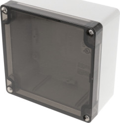 PC enclosure, (L x W x H) 119 x 119 x 61 mm, light gray (RAL 7035), IP66, 1554N2GYSL
