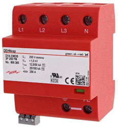 Ogranicznik przepięć Typ T1+T2 12,5Ka 50kA 4P do stacji ładowania DEHNvap EMOB 3P 255 FM 900385