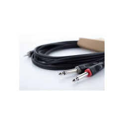 Cordial 14862 Audio/phono Y adapter PVC coating Twin cable 3.5 mm to 6.3 mm