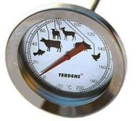 TERD0878 Termometr do grila (wędzarni), od 0 do +250°C - długosć szpikulca 200mm