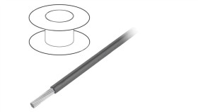 7055-Sl005 Przewód Na Rolce 30,5M Linka Cu 22Awg Pvc Ciemnoszary 150V