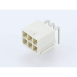 Molex 874270602 Mini-fit Jr. Sil Socket 6 Pins 4.2mm Pitch Right-angle