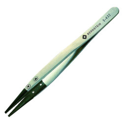 Bernstein 5-432 &quot;Carbofib&quot; Tips Tweezers 125mm Flat Tips 2mm Width