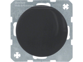 BERKER R.1/R.3 Gniazdo schuko z pokrywą czarny 47512045 HAGER