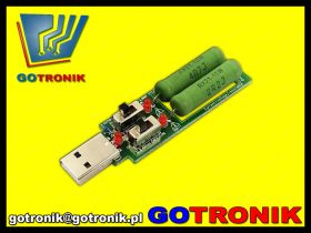 Obciążenie rezystancyjne USB 2 rezystory