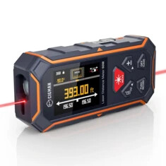 Miernik odległości laserowej CIGMAN CD-60R dwustronny 393ft/120m z podświetlanym kolorowym wyświetlaczem, ładowany przez Type-C,