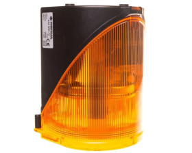 Syrena wielotonowa z sygnalizacją błyskową LED-podwójną żółtą 24V AC/DC 444.300.75