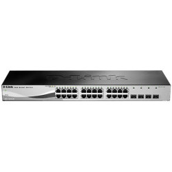 Nie Ethernet Switch 28-portowy , montaż: szafa RACK Gigabit 10/100/1000Mbit/s 28 4, D-Link Element inteligentny