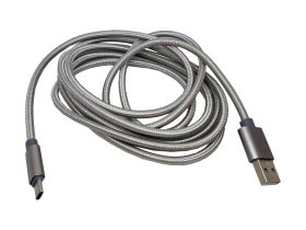 Kabel do ładowania USB-C + data nylon szybki 2m
