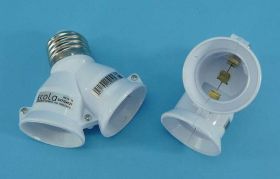 ADAPTOR ROZGAŁĘŹNIK E-27->2xGN.E-27
