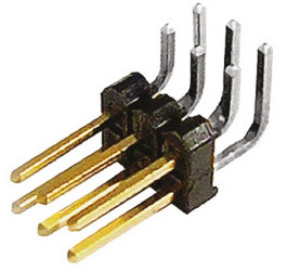 Złącze szpilkowe 6-pinowe TSW raster: 2.54 mm Kąt prosty 2-rzędowe Samtec Otwór przelotowy 450 V Bez osłony