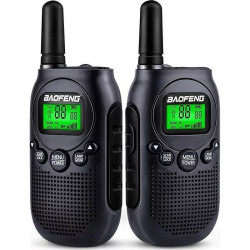 Radiotelefon BAOFENG BF-T6 Twin PMR Krótkofalówki, czarne, Kpl 2 Szt.