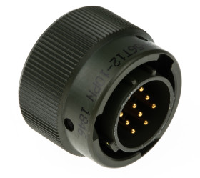 Złącze 10-pinowe Męski Amphenol Limited Męski Montaż na kablu MIL-DTL-26482 rozmiar 12