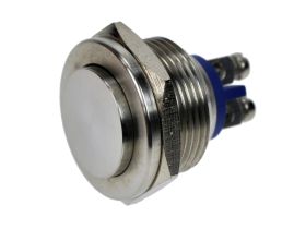 Przełącznik; przyciskowy; GQ19S-PH-10/S; OFF-(ON); 1 tor; bez podświetlenia; monostabilny; na panel; 2A; 36V DC; 19mm; IP65; Onp