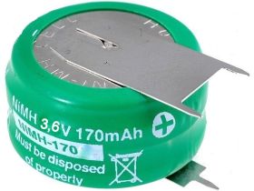 Akumulator Ni-MH 3.6V 170mAh 3pin RoHS