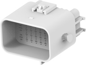 Plug, unequipped, 36 pole, straight, 1 row, natural, 1743062-1