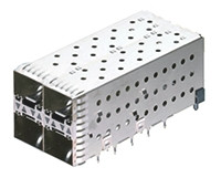 SFP+ klatka, seria: 2007637, typ: SFP, rodzaj: żeńskie, l. portów: 2 x 2, 28.91 x 64.25 x 25.16mm,