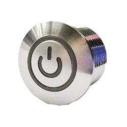 Nasadka przełącznika Chwilowy SPST średnica wycięcia 16mm, montaż panelowy RS PRO