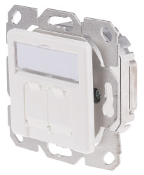 Płytka czołowa, Cat5e, l. otworów: 2, RJ45