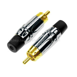 Wtyk RCA Amphenol ACPL-CBK czarny