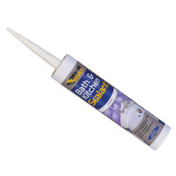 Everbuild Bath &amp; Kitchen Sealant White 310ml