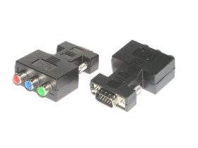 Adapter - przejściówka SVGA wtyk / 3x gniazdo RCA (chinch)