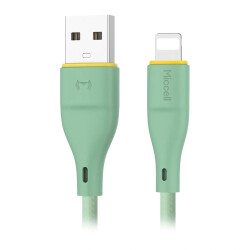 Kabel USB-A - Lightning 2.4A 1m zielony Miccell