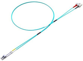 Kabel światłowodowy, średnica: 900μm, OM3 Wielomodowy, Niebieski, LC/SC