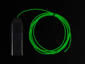 Adafruit EL Flowing Effect Wire with Inverter - Green 2.0 meter (6.5 ft)