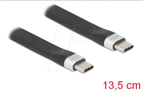 85770 USB 3.1 ribbon cable, USB-C to USB-C connector, 13.5 cm