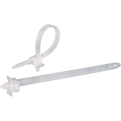 TruComponents 40203 Cable tie 150mm 7.90mm Ecru Spring toggle 100 pc(s)