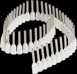 Ferrules - Stripe, 0,5 mm², white