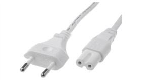 Kabel: 2X0,75Mm2, Cee 7/16 (C) Wtyk,Iec C7 Żeński, 1,8M Lt207+503 2X0.75 1.8M...