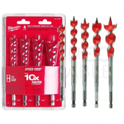 Zestaw wierteł samoposuwnych do drewna 13-25mm 4szt. SPEED FEED MILWAUKEE