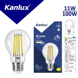 Żarówka LED E27 XLEDIM A60 E27 11W-NW 1521lm 6500K barwa zimna ściemnialna 37242