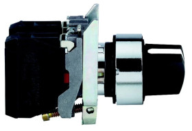 Przełącznik piórk. czarny O 22, 3-poz.+/- 45, stabilny, 2 NO, ATEX XB4BD33EX