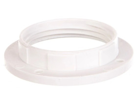 Pierścień do oprawki E27 biały PL-693/0