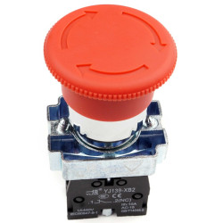 Grzybek wyłącznik bezpieczeństwa przycisk awaryjny E-Stop 22mm NC 440V 230V