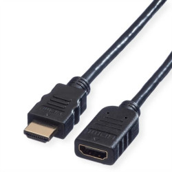 VALUE Kabel HDMI High Speed met Ethernet M-F, 2 m