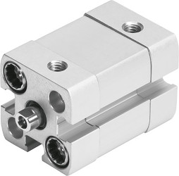 Siłownik pneumatyczny skok: 15mm Festo Ø 16mm dwustronnego działania Action 54.7mm ADN-16-15-I-P-A M5