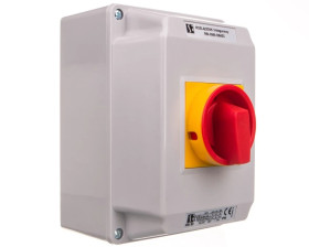 Rozłącznik izolacyjny 3P 80A z pokrętłem żółto-czerwonym RSI-3080\OB4ZC