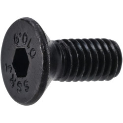 R-TECH 337412 M4 X 10 Hex Socket Countersunk Screws Steel Black - Pack Of 100