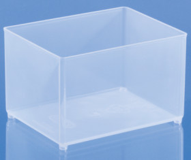 Compartment insert, without drawers, transparent, (W x D) 79 x 109 mm, EINSATZ 80 BA7-1