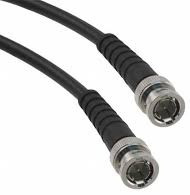Coaxial cable, BNC plug (straight) to BNC plug (straight), 75 Ω, RG-59, grommet black, 750 mm, 115101-20-M0.75