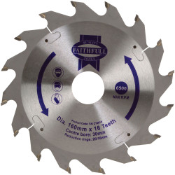 Faithfull FAIZ16016 TCT Circular Saw Blade 160 x 30mm x 16T POS