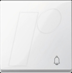MEG3305-0319 Rocker - System M, bell icon, glossy polar white